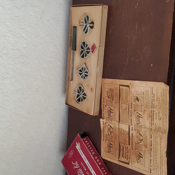 VTG, Retro, Bonley Industries, Handi Hostess Kit Bridge Set Molds - Picture 5 of 13